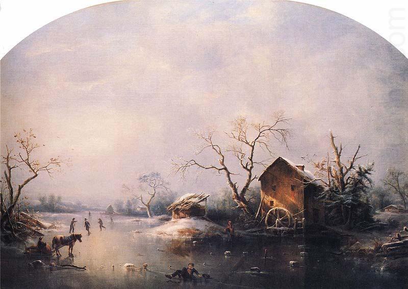 Winter Scene, unknow artist